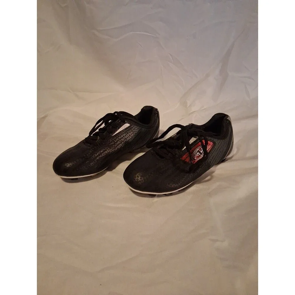 Athletic Works Boys Unisex Cleats Youth Soccer Shoes Size 2 Color Black
